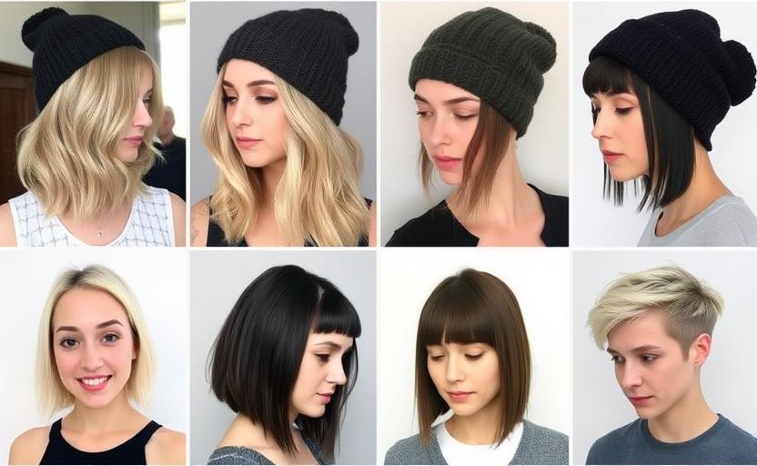 16 Simple Beanie Hairstyles for Short Hair That Work