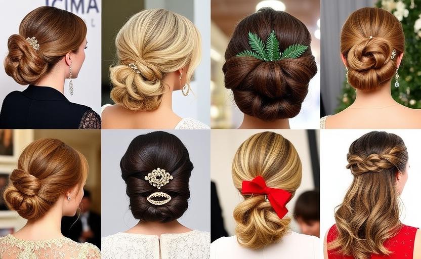 20 Stunning Christmas Hairstyles for Holiday Party-Ready Looks